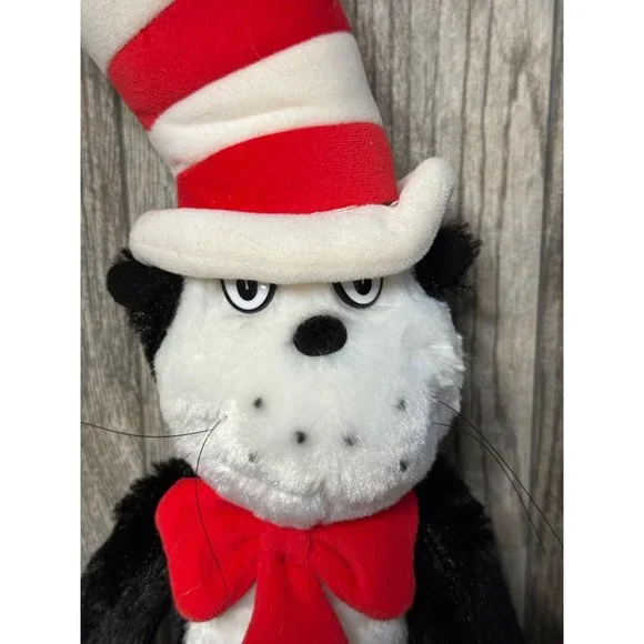 Universal Studios DR SUESS Cat in the Hat Soft Plush Stuffed Toy Animal 22" x 9" - Picture 2 of 10
